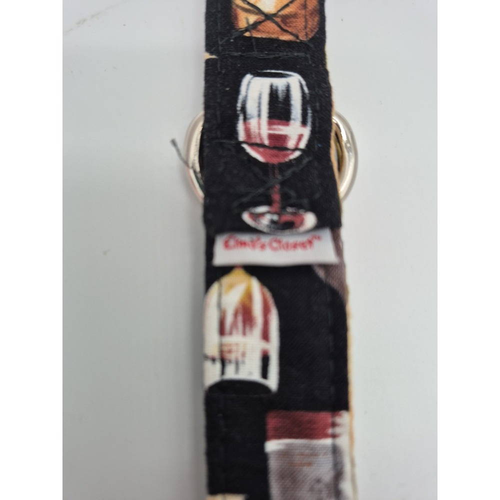 Elmo's Closet Large Dog Collar Wine Bottles Adjustable 15"-22" - Picture 6 of 9